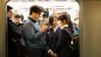 Some reports suggest that more than 75 of all Japanese women have been groped. . Japanese grope on train